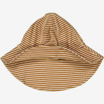 Wheat Main   UV Solhatt Swimwear 5096 golden green stripe