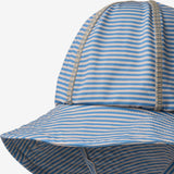 Wheat Main UV Solhatt Bora Accessory 9580 blue swim stripe
