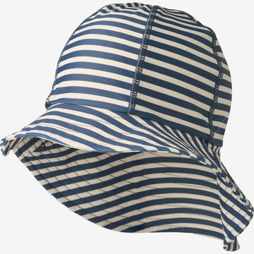Wheat Main UV Solhatt Bora Accessory 1048 blue stripe
