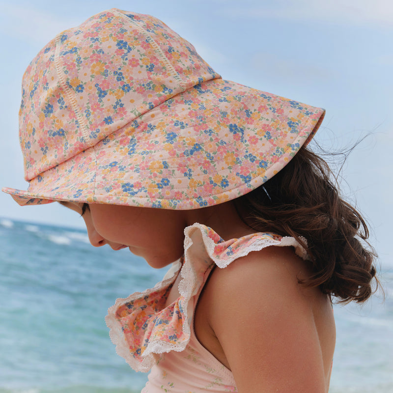 Wheat Main UV Sun Hat Bora Accessory 9045 multi flowers