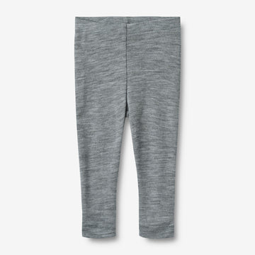 Wheat Wool Ull Leggings Agi | Baby Legging 0224 melange grey