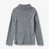 Wheat Wool Ull Rullekrave Aksel Jersey Tops and T-Shirts 0224 melange grey