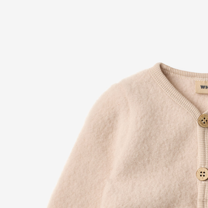 Wheat Wool Ull Fleece Cardigan Kari Sweatshirt 1356 pale lilac