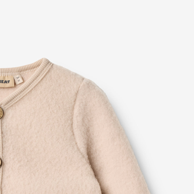 Wheat Wool Ull Fleece Cardigan Kari Sweatshirt 1356 pale lilac