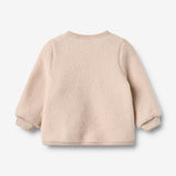 Wheat Wool Ull Fleece Cardigan Kari Sweatshirt 1356 pale lilac