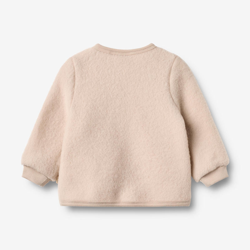Wheat Wool Ull Fleece Cardigan Kari Sweatshirt 1356 pale lilac