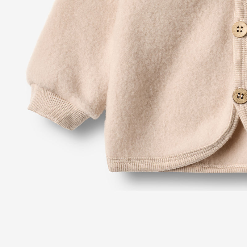 Wheat Wool Ull Fleece Cardigan Kari Sweatshirt 1356 pale lilac