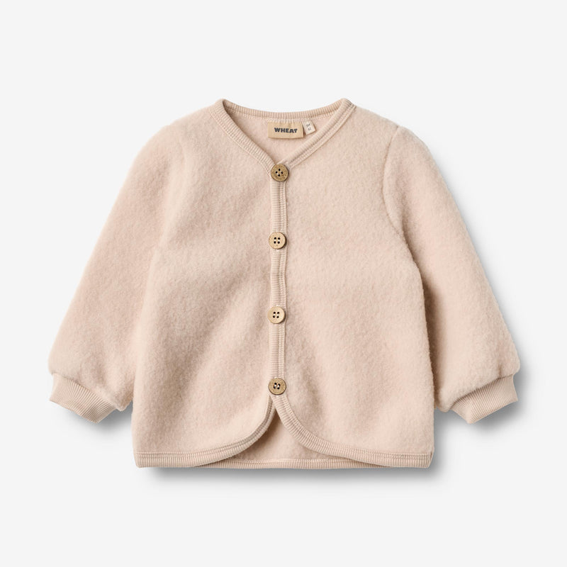 Wheat Wool Ull Fleece Cardigan Kari Sweatshirt 1356 pale lilac