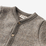 Wheat Wool Ull Fleece Cardigan Kari Sweatshirts 3015 brown melange
