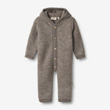 Wheat Wool Ull Fleece kjøredress Ata Jumpsuits 3015 brown melange