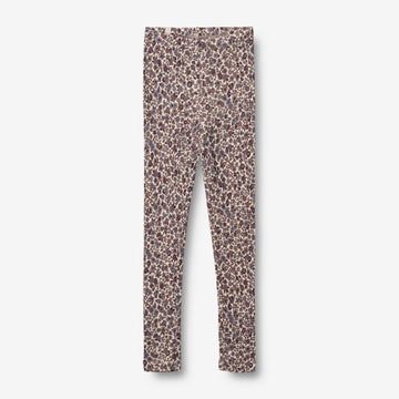 Wheat Wool  Ull Leggings Leggings 1493 purple flowers