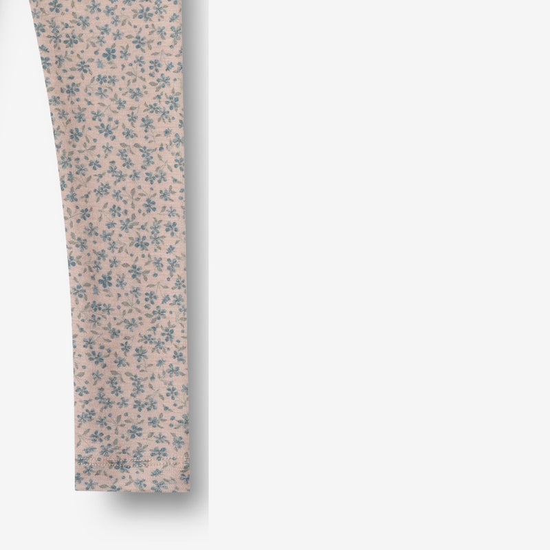 Wheat Wool Ull Leggings Agi Legging 1481 blue flowers