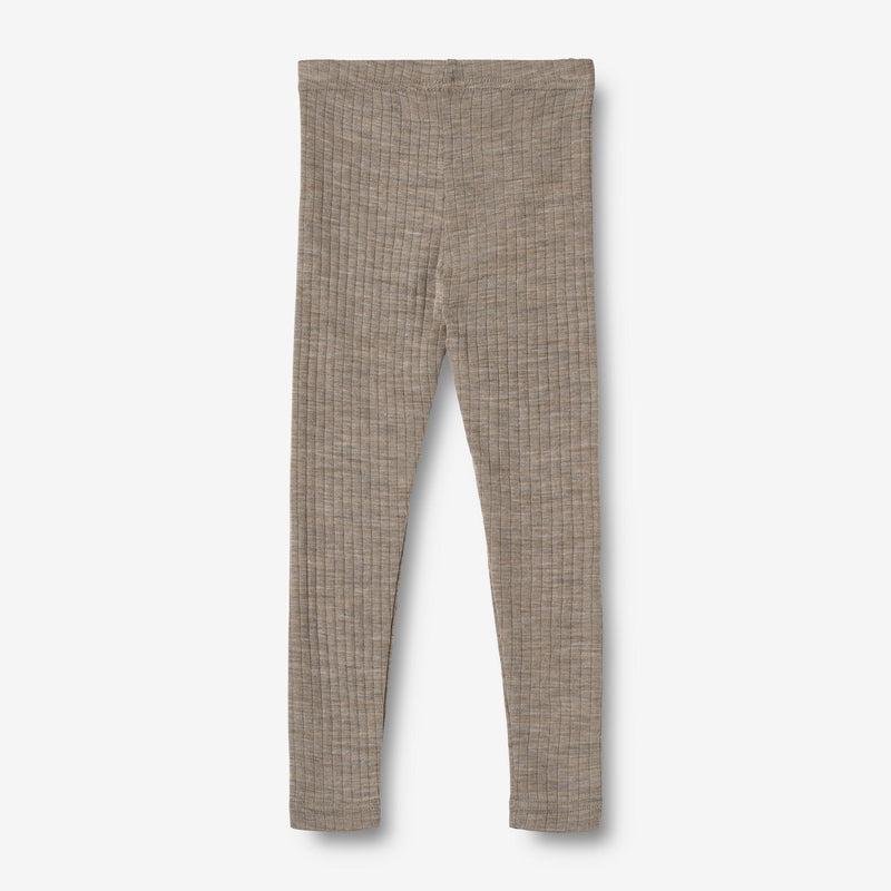Wheat Wool Ull Leggings Agi Legging 3204 khaki melange
