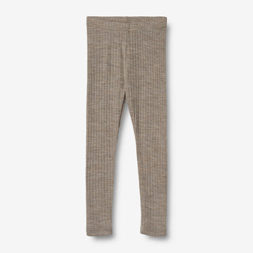Wheat Wool Ull Leggings Agi Legging 3204 khaki melange