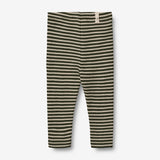 Wheat Wool Ull Leggings | Baby Leggings 4142 green stripe