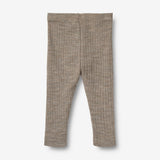 Wheat SMU Ull/Silke Leggings Agi | Baby Legging 3204 khaki melange