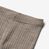 Wheat Wool Ull/Silke Leggings Agi | Baby Legging 3204 khaki melange