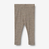 Wheat SMU Ull/Silke Leggings Agi | Baby Legging 3204 khaki melange