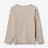 Wheat Wool Ull T-skjorte LS Jersey Tops and T-Shirts 3231 soft beige