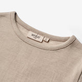 Wheat Wool Ull T-skjorte LS Jersey Tops and T-Shirts 3231 soft beige