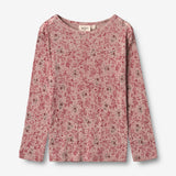 Wheat Wool Ull T-skjorte LS Jersey Tops and T-Shirts 2392 cherry flowers