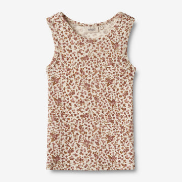 Wheat Wool Ull Undertrøje Iggy T-Shirt 2475 rose flowers