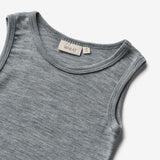 Wheat SMU Ull Undertrøje Iggy T-Shirt 0224 melange grey
