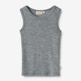 Wheat SMU Ull Undertrøje Iggy T-Shirt 0224 melange grey