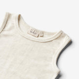 Wheat SMU Ull Undertrøje Iggy T-Shirt 1141 eggshell melange