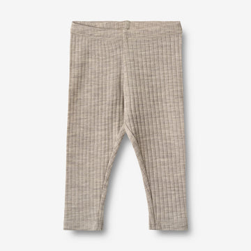 Wheat Main Ull/silke Leggings Agi Legging 3204 khaki melange