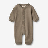 Wheat Wool Ullfleece Jumpsuit | Baby Jumpsuits 0099 grey stone