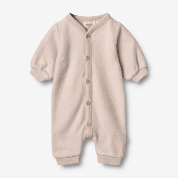 Wheat Wool  Ullfleece Jumpsuit | Baby Jumpsuits 1356 pale lilac