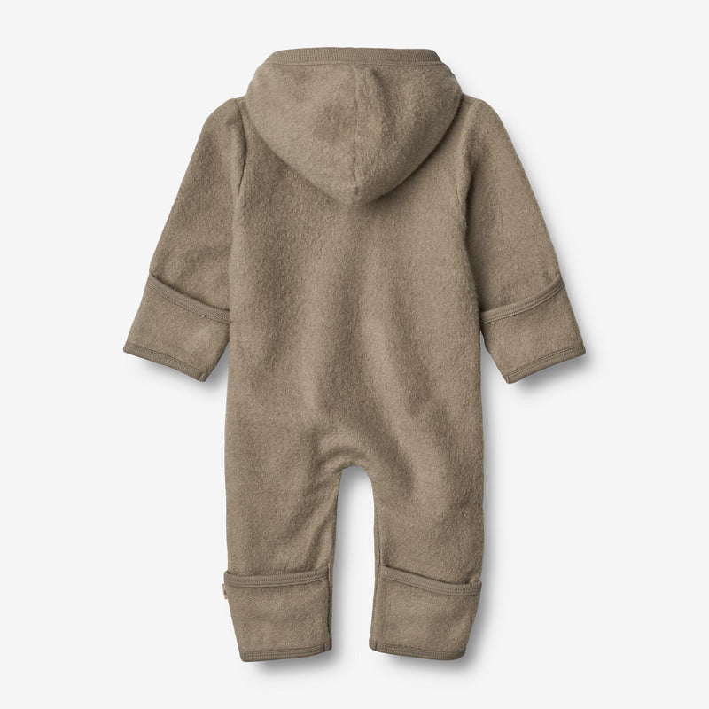Wheat Wool Ullfleecedress Ata | Baby Jumpsuits 0099 grey stone