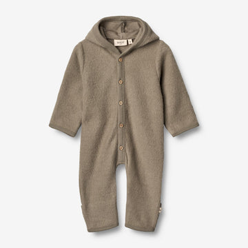 Wheat Wool  Ullfleecedress Ata | Baby Jumpsuits 0099 grey stone