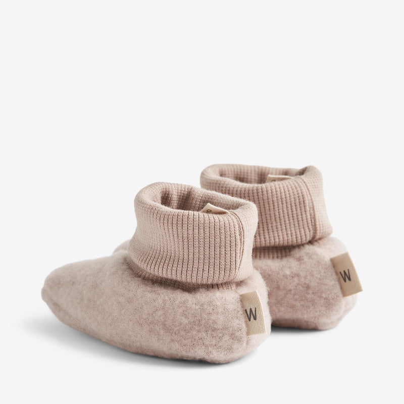 Wheat Wool Ullfleecetøfler Lei Acc 1135 dry rose