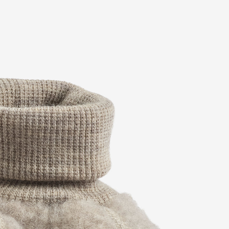 Wheat Wool Ullfleecetøfler Lei Accessory 3204 khaki melange