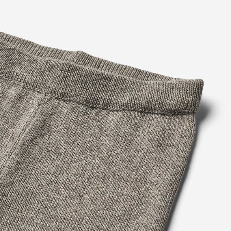 Wheat Main Ullstrikkebukse Neel | Baby Trousers 3229 warm grey melange