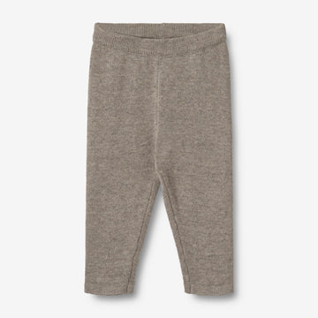 Wheat Main Ullstrikkebukse Neel Trousers 3229 warm grey melange
