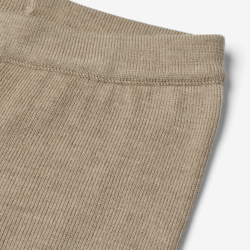 Wheat Main  Ullstrikkebukse Neel | Baby Trousers 3239 beige stone