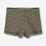 Wheat Wool  Ulltights Avalon Underwear/Bodies 4142 green stripe