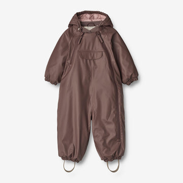 Wheat Outerwear Vinterdress Evig | Baby Snowsuit 3118 eggplant