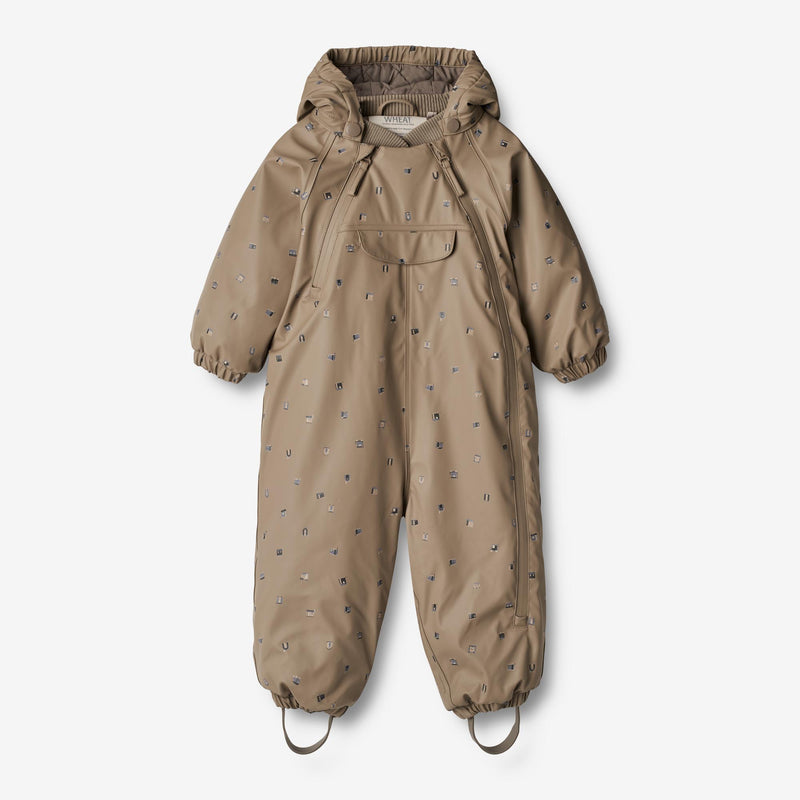 Wheat Outerwear Vinterdress Evig | Baby Snowsuit 0227 dry grey houses