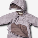 Wheat Outerwear Vinterdress Evig | Baby Snowsuit 1347 lavender flowers