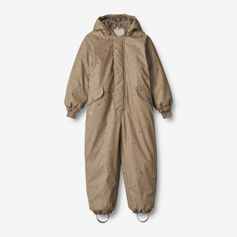 Wheat Outerwear Vinterdress Ludo Snowsuit 0227 dry grey houses