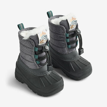 Wheat Footwear Vinterstøvel Aleex Winter Footwear 9872 dark reflective map