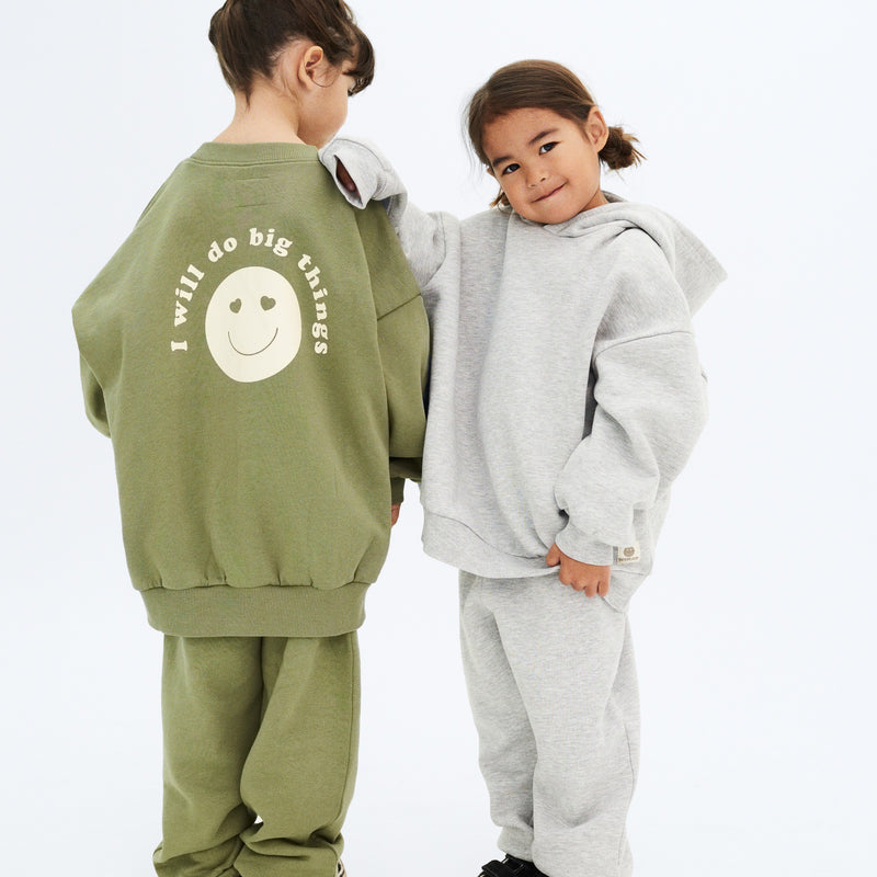 Wheat Collab Wheat x Pernille Teisbæk | Hoodie Bonno Sweatshirts 0105 grey melange