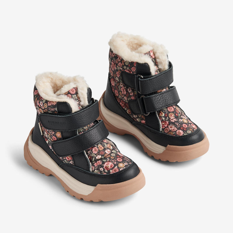 Wheat Footwear Vinterstøvel Millas Tex Winter Footwear 1186 raven wild flowers