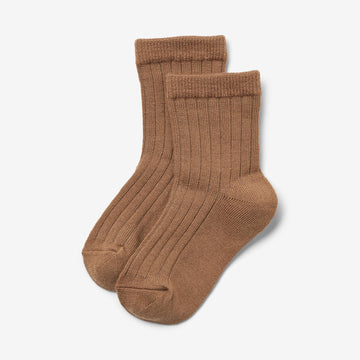 Wheat Main Ullribbesokker Vilde Socks/Tights 5073 caramel