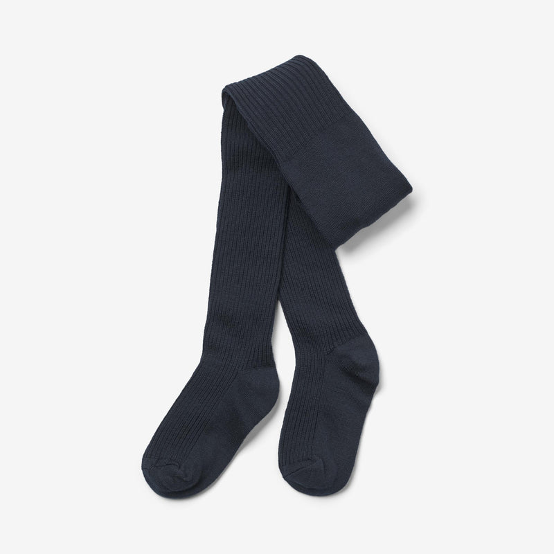 Wheat Main Ullribbetights Robin Socks/Tights 1432 navy