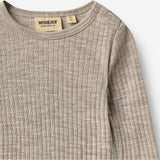 Wheat Main Ullheldrakt Frakie Jumpsuit 3204 khaki melange